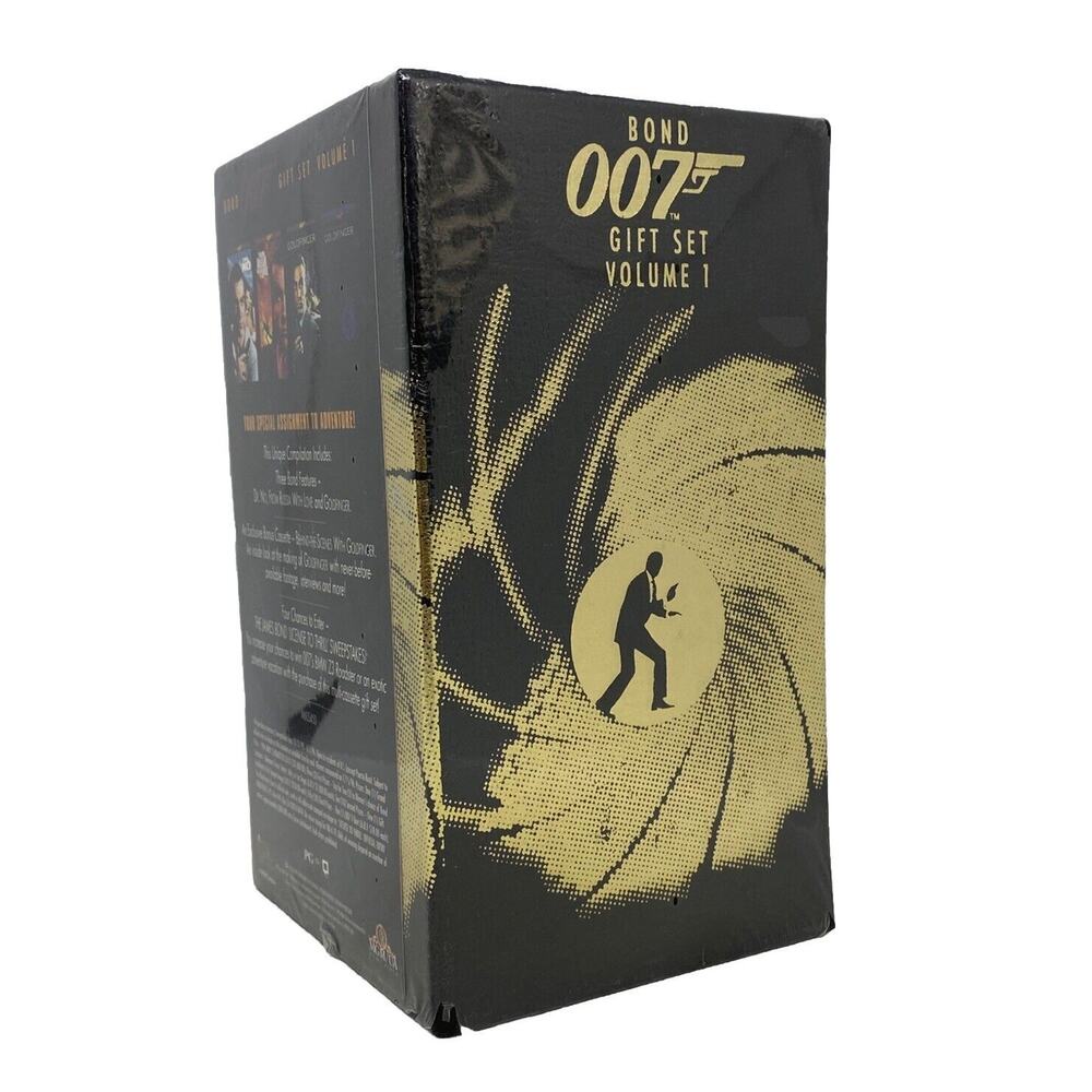 Bond 007 Gift Set Volume 1 VHS 1995 4-Tape Set Three Bond Features New - Picture 8 of 12